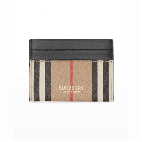 burberry icon stripe e-canvas and leather card case|Burberry Sandon Canvas & Leather Card Case.